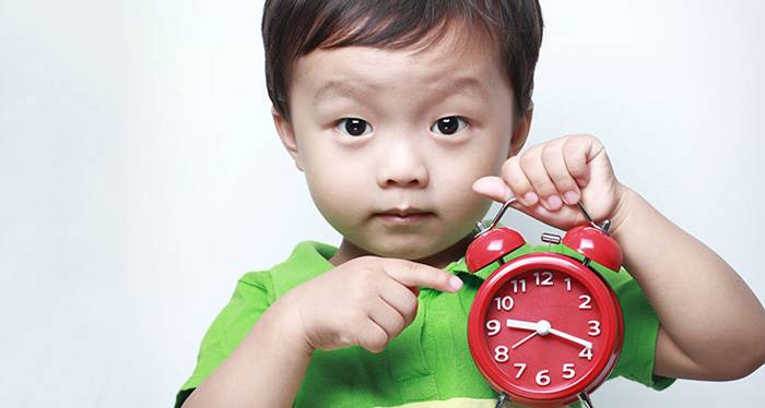 How is the understanding the concept of time by children?