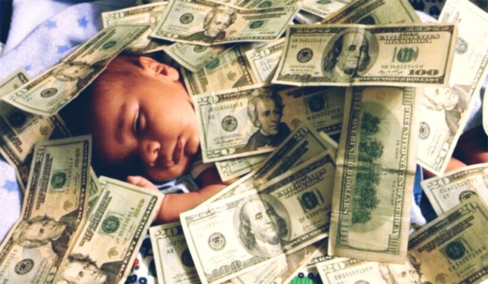 born in wealth