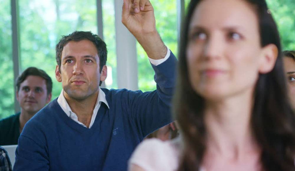 listening to asking question