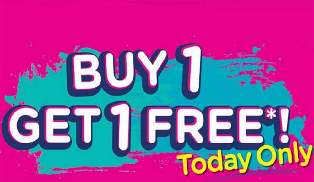 Buy 1 get free