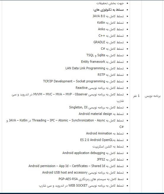 آگهی عجیب استخدام